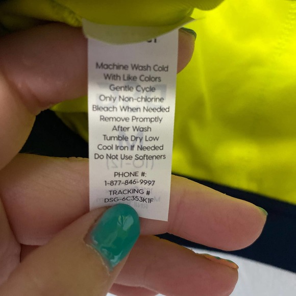 3 for $20 DSG Sports Bra Racer Back Navy Purple Green Girls Size Medium 10-12 - Picture 7 of 11